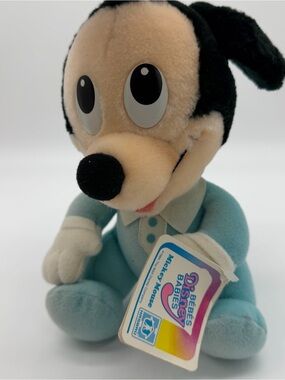 Vintage 1984 Mickey Mouse Disney Babies Hasbro 9 Inch Stuffed Plush Toy